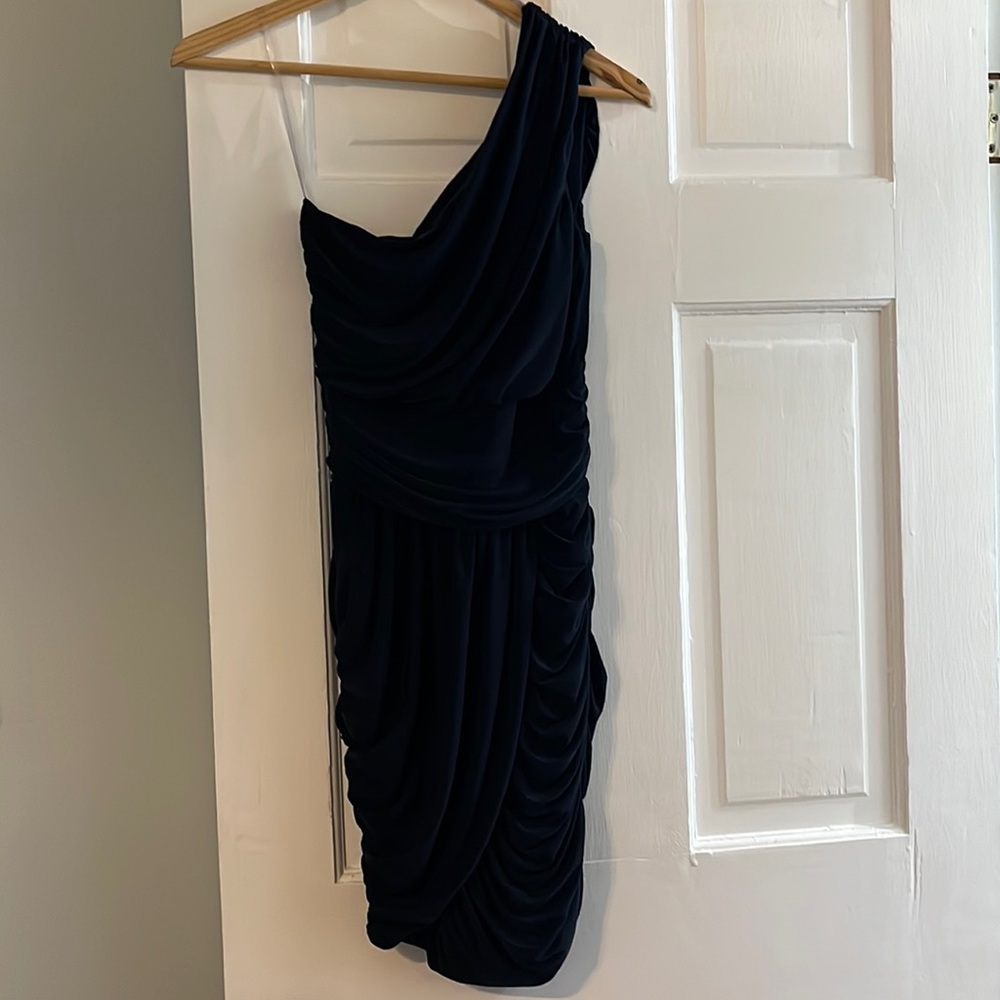 Nordstrom Soprano Navy one shoulder Dress